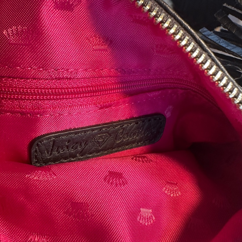 Juicy Couture Black Textured Double Clutch - Picture 9 of 15